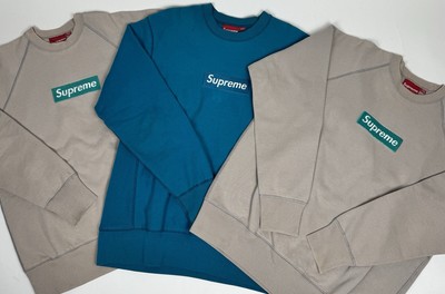 Supreme box logo crewneck XL teal ヴィンテージ