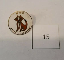 Collectible Vintage WWB State Bowling Tournament 1978 Colorful Metal Pinback Pin