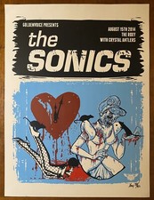The SONICS Roxy HOLLYWOOD 2016 CONCERT POSTER Garage PSYCH Crystal Antlers 32/80