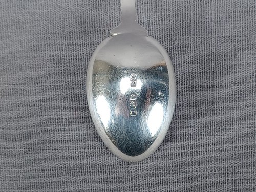 James Fenton Birmingham Chester Armorial Sterling Silver Spoon C. 1935 - Picture 8 of 9