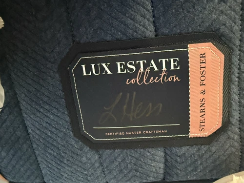 STEARNS & FOSTER LUX ESTATE ELITE QUEEN 16" PILLOWTOP MEDIUM MATTRESS NEW 2024