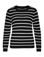 O-Neck Stricktop Von Vidalo, Langarm, Gestreift, GrößE M, Modell-Nr. Noos