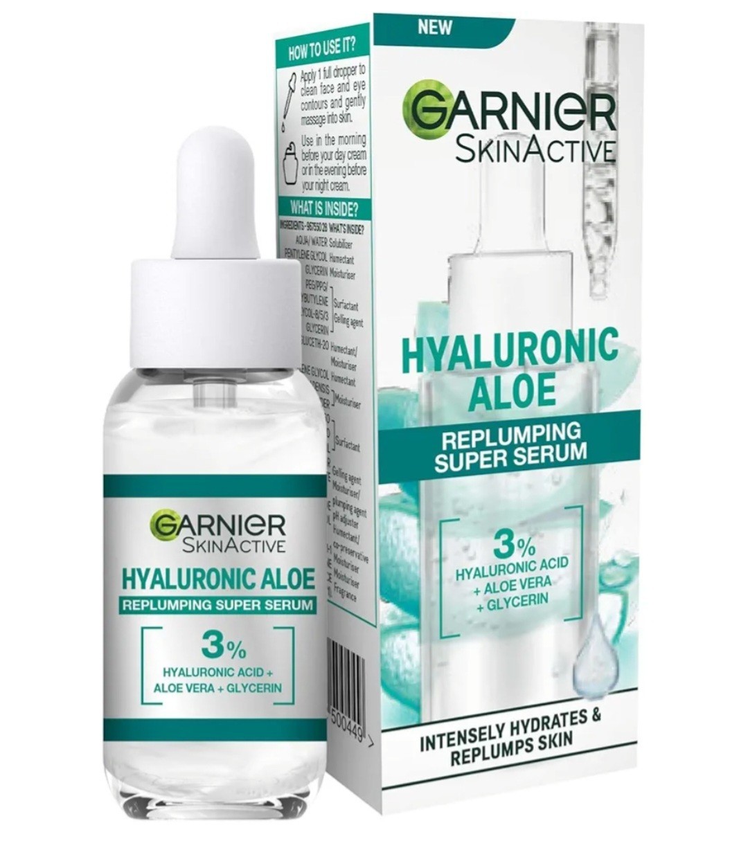 Garnier SkinActive Hyaluronic Acid Ultra Serum, Replumps & Hydrates