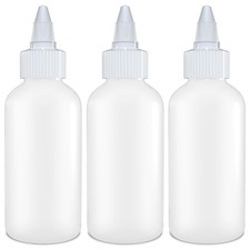 Twist Top Applicator Bottles, Squeeze 4 OZ Empty Plastic Bottles, Refillable,...