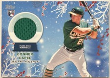 2023 Topps Holiday Conner Capel Rookie Relic Oakland Athletics