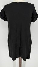 Women’s Black T Shirt Dress 19” PTP