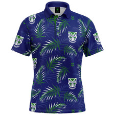 NEW ZEALAND WARRIORS NRL "PALM BEACH" SHORT SLEEVE LIGHTWEIGHT GOLF POLO SHIRT