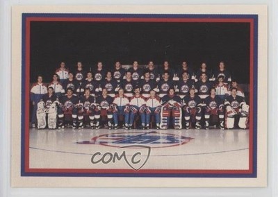1990-91 Kraft Singles Winnipeg Jets Team #112 e6j
