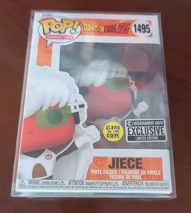 Funko Pop! DBZ- Jiece (GITD) EE Exclusive #1495 And Pop Protector 