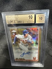 2019 Topps Chrome Rookie Auto Jeff Mcneil Gold Refractor