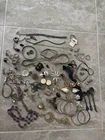 Vintage to Modern Costume Jewelry Junk Drawer Lot Craft Wear Repair Spoons Rings