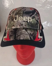 JEEP Camo/Black Baseball Cap Hat CHOKO Hook and Loop, Mesh,  Adjustable 