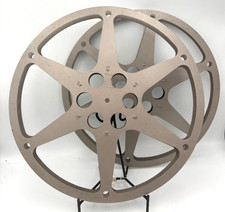 2- Vintage 13 3/5 " Movie Projector Take Up Reels by Sherer Man Cave - F3