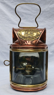 Antique 'Merryweather & Sons' Firemans hand or dash lamp.