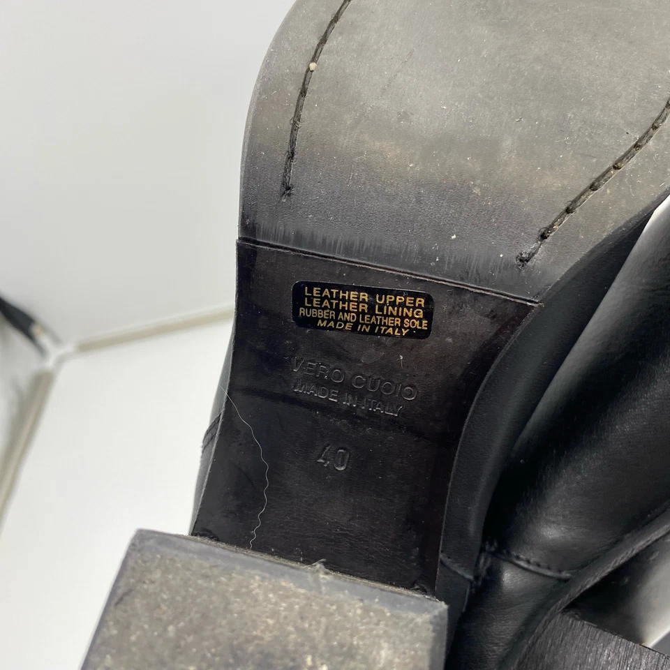 Botas Barney's New York Negras Cuero Suave Pull On Sobre la Rodilla Talla 40  Foto 3 de 4