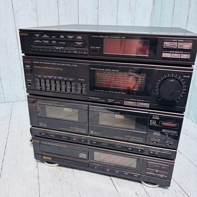 Denon D-3030 CD Cassette Stereo System Double Deck Vintage Japan
