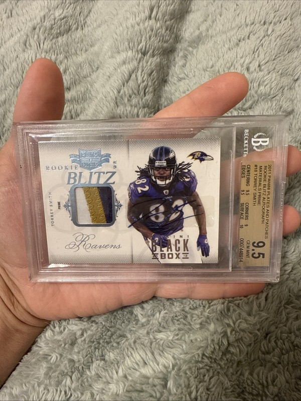 1/1 Torrey Smith Rookie Auto 2011 Panini Rookie Blitz RPA Plates & Patches #18