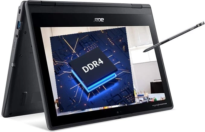 Acer TravelMate Spin B3 Convertible Laptop 11.6 Zoll HD Touchscreen Win11 pro - Bild 4 von 4