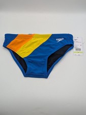 Speedo Mens Size 30 Vibe Collection Brief Eco Endurance Swim Suit Vibrant Orange