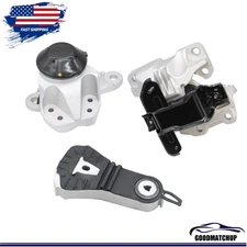 3pcs Engine Motor & Transmission Mounts for Ford Explorer 2016-2019 V6 3.5L Auto