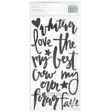 Dear Lizzy Documentary Thickers Phrase Stickers 5.5x11 2/Pkg-Snapshots/ - 3 Pack