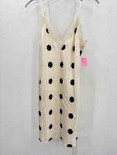Pre-Owned Reformation Ivory Size Small Silk Knee Length Sleeveless Dress