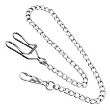 SynHHergyx Pocket Watch Chain Vintage Metal Vest White Silver