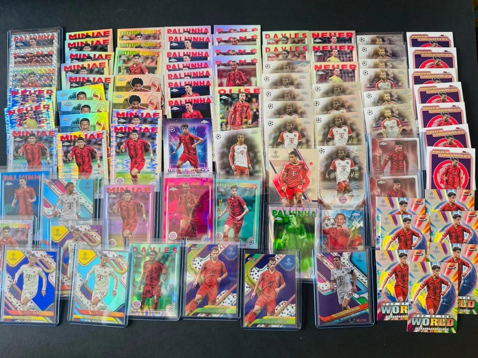 2024-25 Topps Chrome / Finest UCC - FC Bayern Refractor Lot / Bulk 15x Nummberd