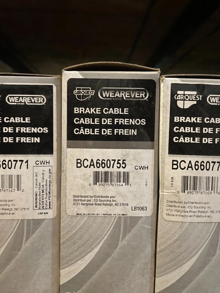Cable de freno de estacionamiento trasero derecho de tracción delantera # BCA660755 se adapta a 01-06 Kia Optima Foto 2 de 4