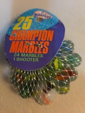 Vtg Imperial Marbles 1990 Champion Marbles 24 Bag  1 Shooter