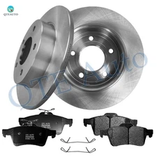 6 Rear 265mm Brake Rotors-Rear D1095 7874 Ceramic Brake Pad To 2007-2013 Mazda 3
