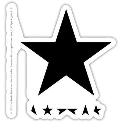 David Bowie Blackstar Album Cover Sticker, max. 4 x 4''