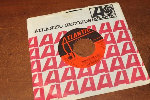 LED ZEPPELIN WHOLE LOTTA LOVE / LIVING LOVING MAID  45 RPM RECORD