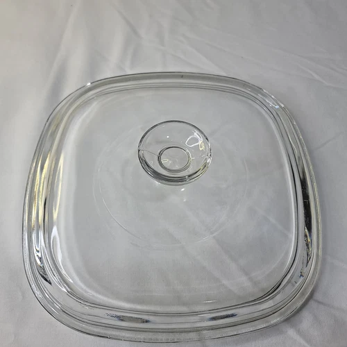 Vintage Pyrex A-9-C Corning Ware Clear Square Glass Domed Lid Replacement