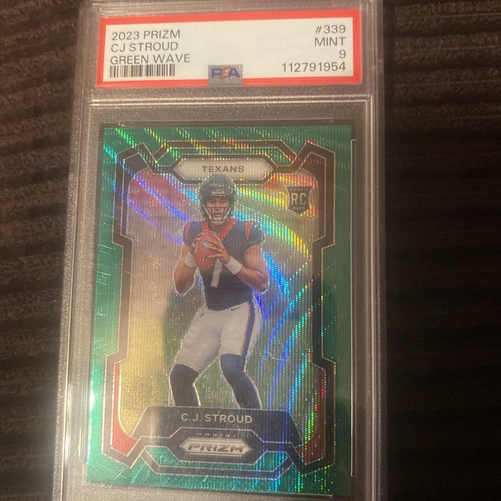2023 Panini Prizm - Rookies C.J. Stroud #339 Green Wave Prizm (RC)