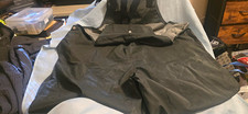 Carhartt Men's Grey/Green Bib Overalls Rain Gear Coveralls w/ Suspenders R79GRN