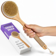 Bath Body Brush for Women Men, Back Scrubber Shower Brush Exfoliating Back,...