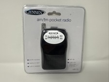 Jensen MR-75 AM/FM Pocket Radio Black -New