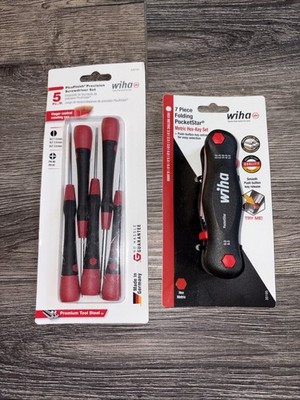 Wiha 26195 Pico Finish Mini Screwdriver Set & 35195 Metric Hex-Key Set