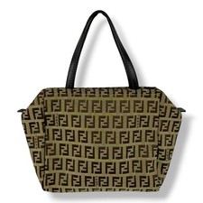 Fendi Zucca Brown Monogram Mini Tote Handbag