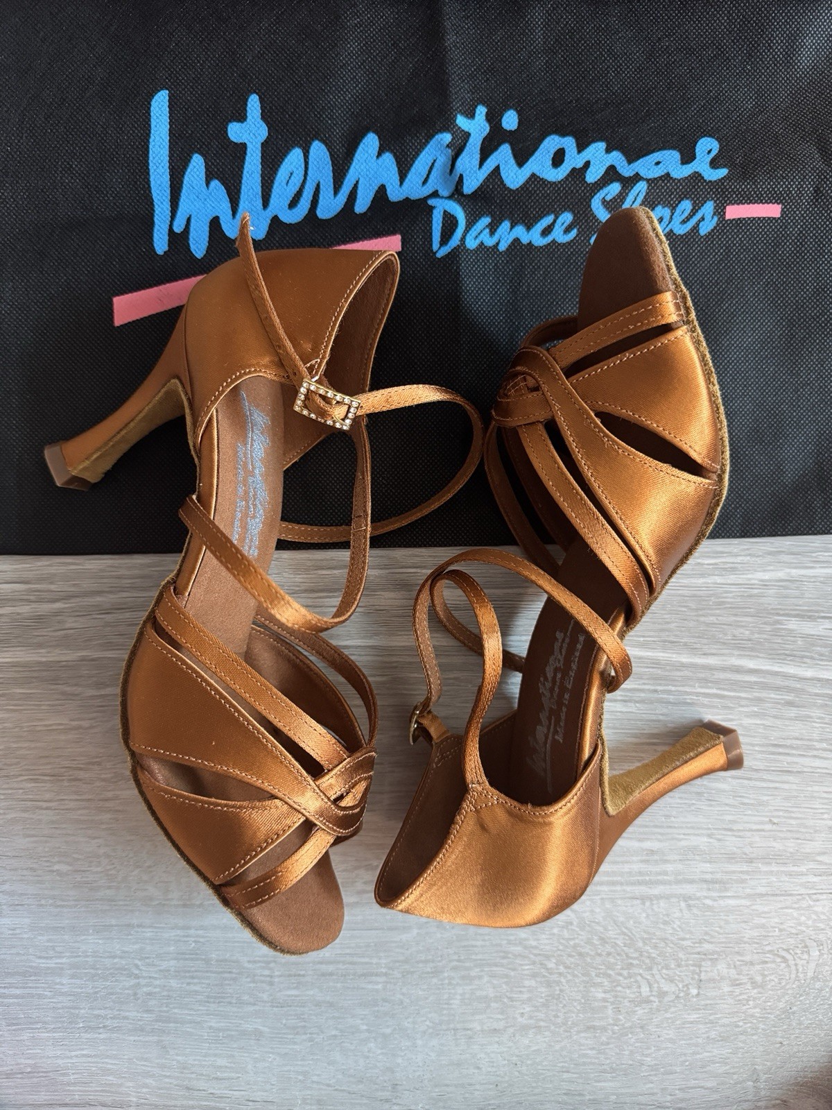 NEW International Dance Shoes Mia, Women's Latin Heels, Size 6.5 UK,  3" Heel