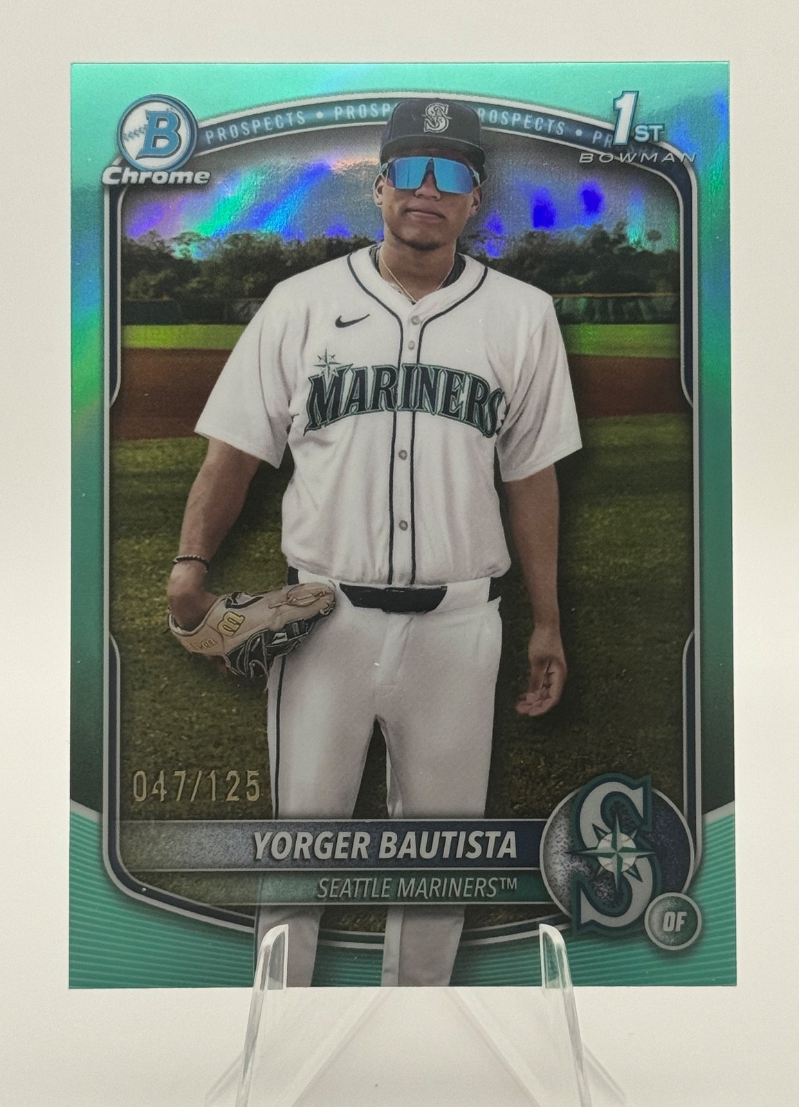 2025 Bowman Chrome - Yorger Bautista 1st Aqua Refractor /125 #BCP-194
