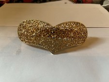 Heart Shaped Barrette with Crystal Accents