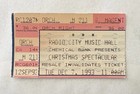 Radio City Christmas Spectacular Ticket Stub New York City 12/7/1993 — photo 1