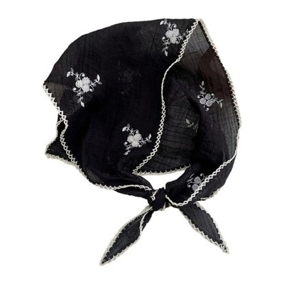 Multipurpose Scarf Headscarf Delicate Embroidery Portable Clothing Accessory
