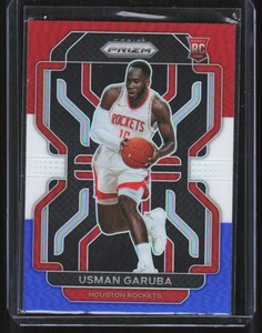 2021-22 Panini Prizm Red white Blue Usman Garuba Rookie Houston Rockets #321