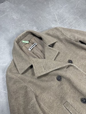 Jil Sander Vintage Coat Women's Size 40 Wool Cashmere Brown