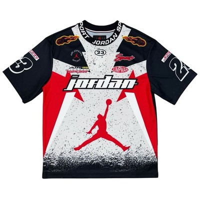 サナJORDAN 迷彩ユニフォーム 23 Air Jordan Motorsport Cement 23XI Racing Jersey Shirt, Size XL