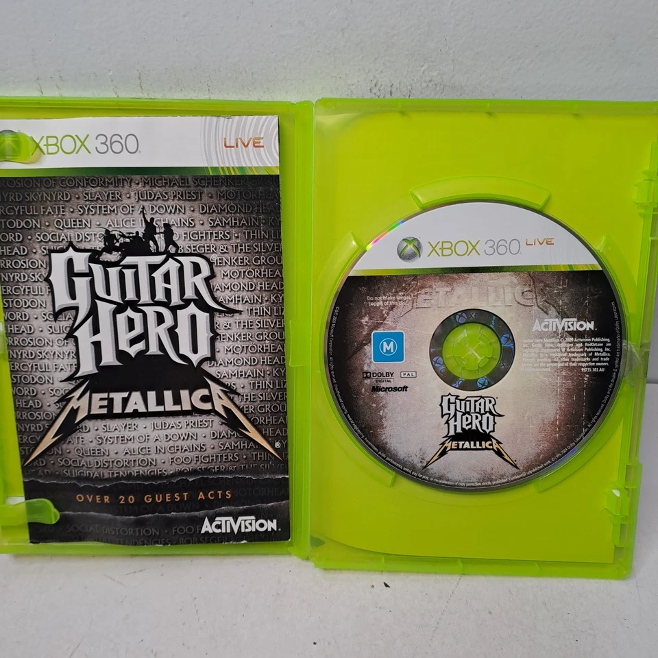 guitar hero metallica xbox 360 Pal Complete Manual Vgc (23) — 第 3/3 张图片