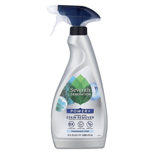 Power+, Laundry Spray Stain Remover, Fragrance Free, 16 fl oz (473 ml)